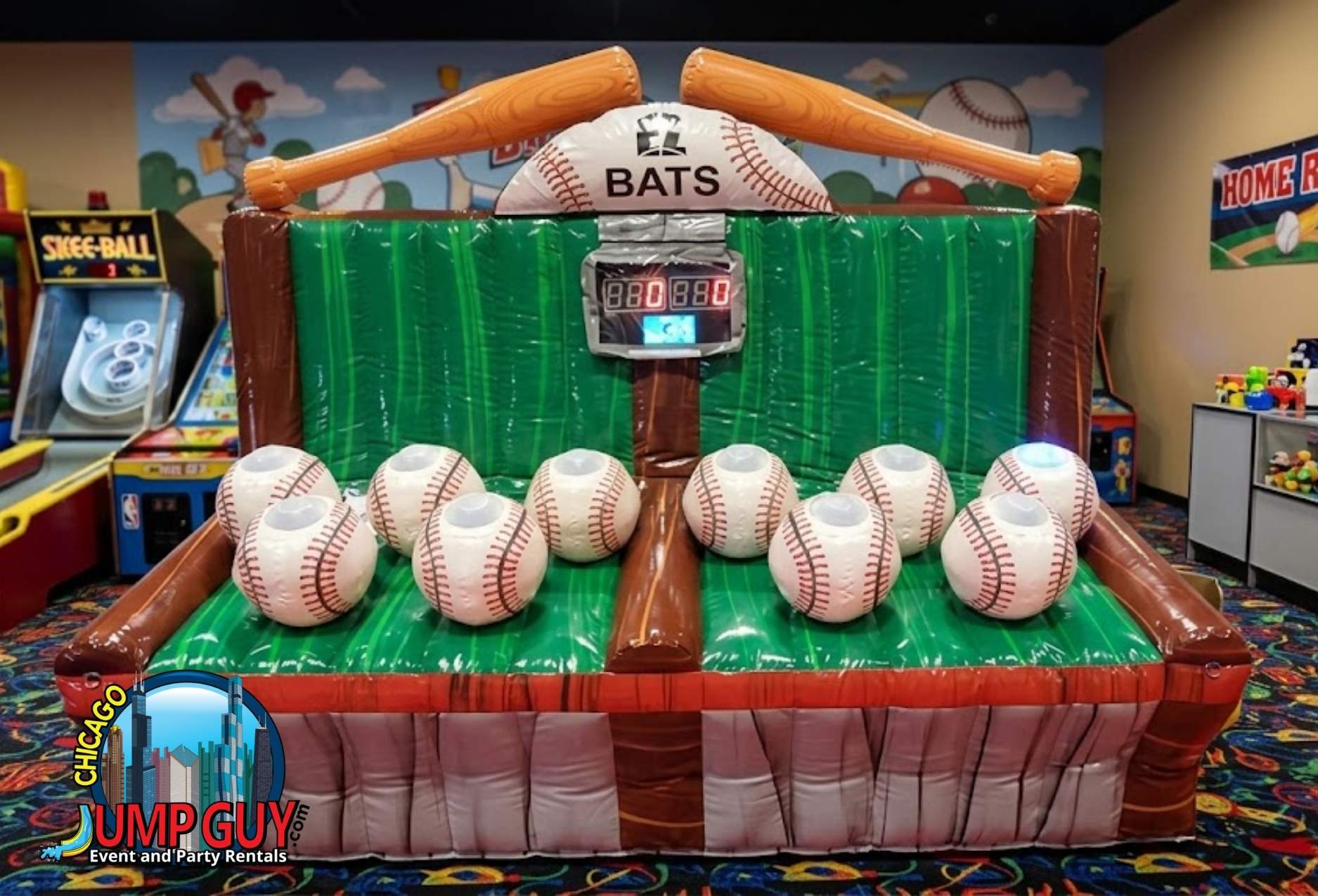 Battle Light and electronic carnival game rentals including Skee Ball and Chaos Strike-a-Light for Naperville IL events