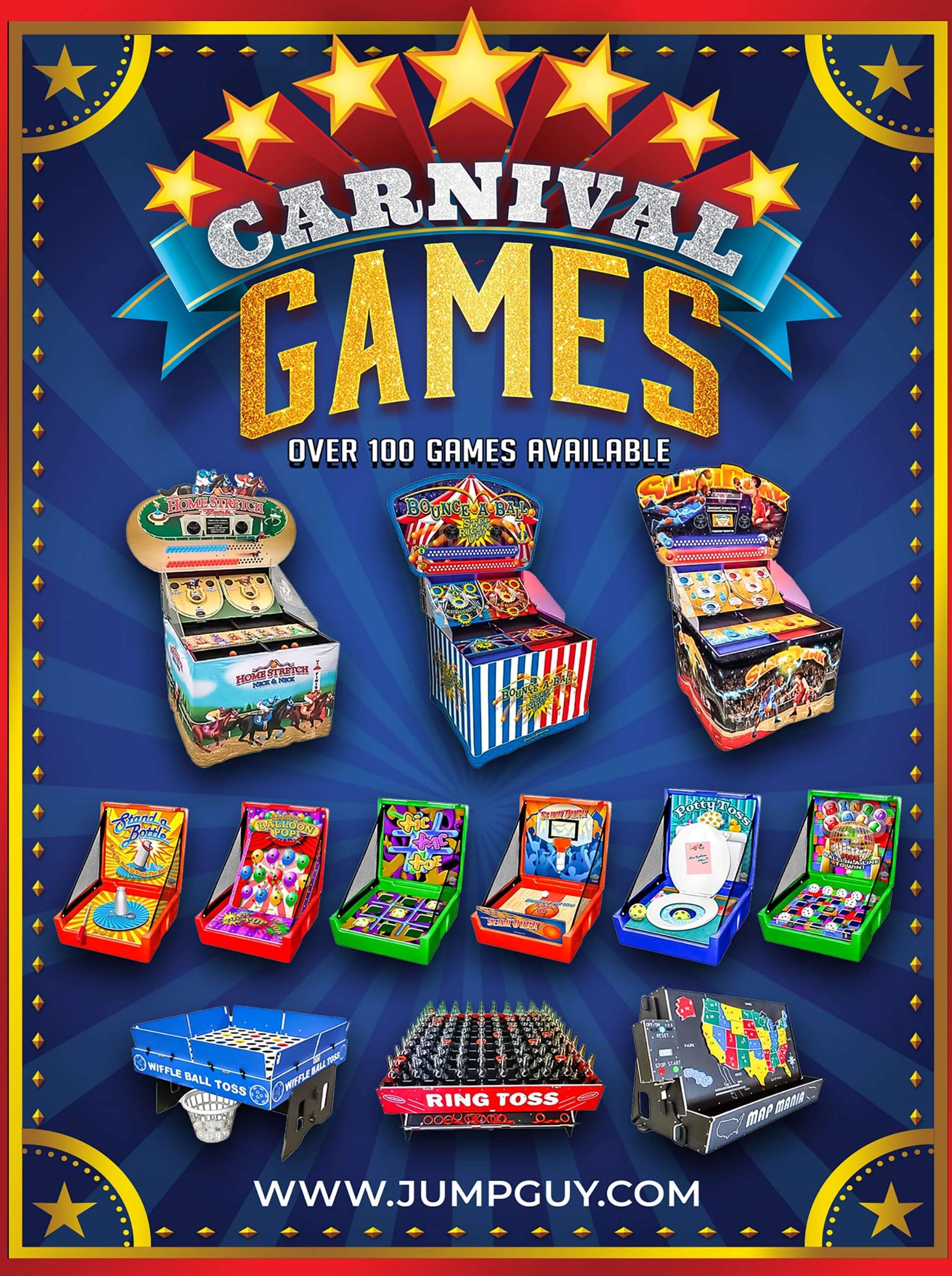 Carnival game rental package with over 100 games available for Naperville IL events