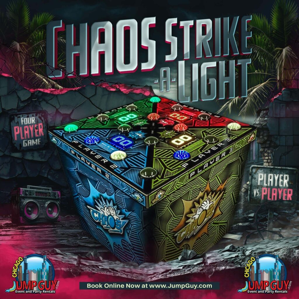 Chaos Strike-a-Light Battle Light electronic game rental for corporate events and school carnivals in Naperville IL