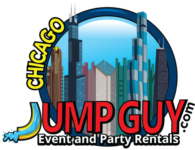 Jump Guy Party Rentals booking badge — all Naperville reservations at jumpguy.com